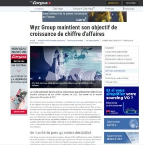 WYZ Group maintient son chiffre d'affaires