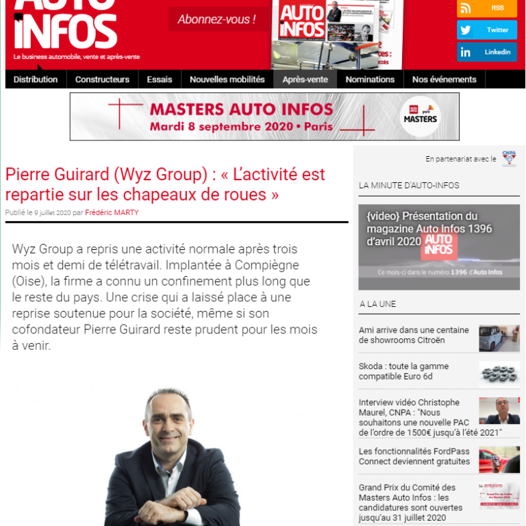 2020-07-13 09_49_19-Pierre Guirard (Wyz Group) _ « L’activité est repartie sur les chapeaux de roues