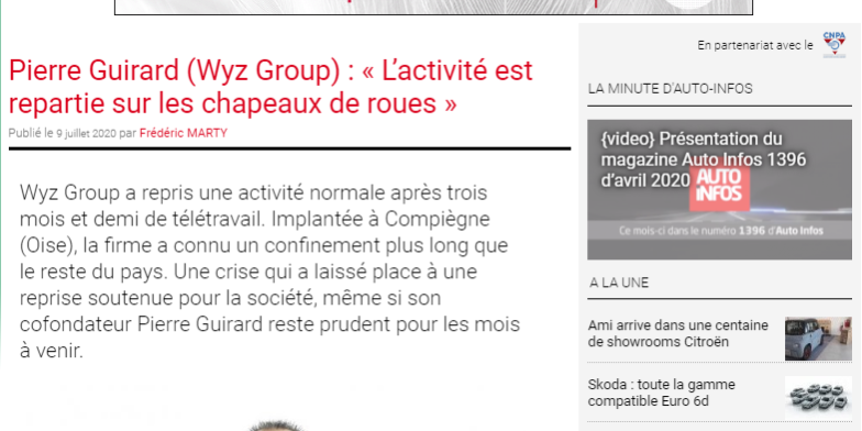 2020-07-13 09_49_19-Pierre Guirard (Wyz Group) _ « L’activité est repartie sur les chapeaux de roues